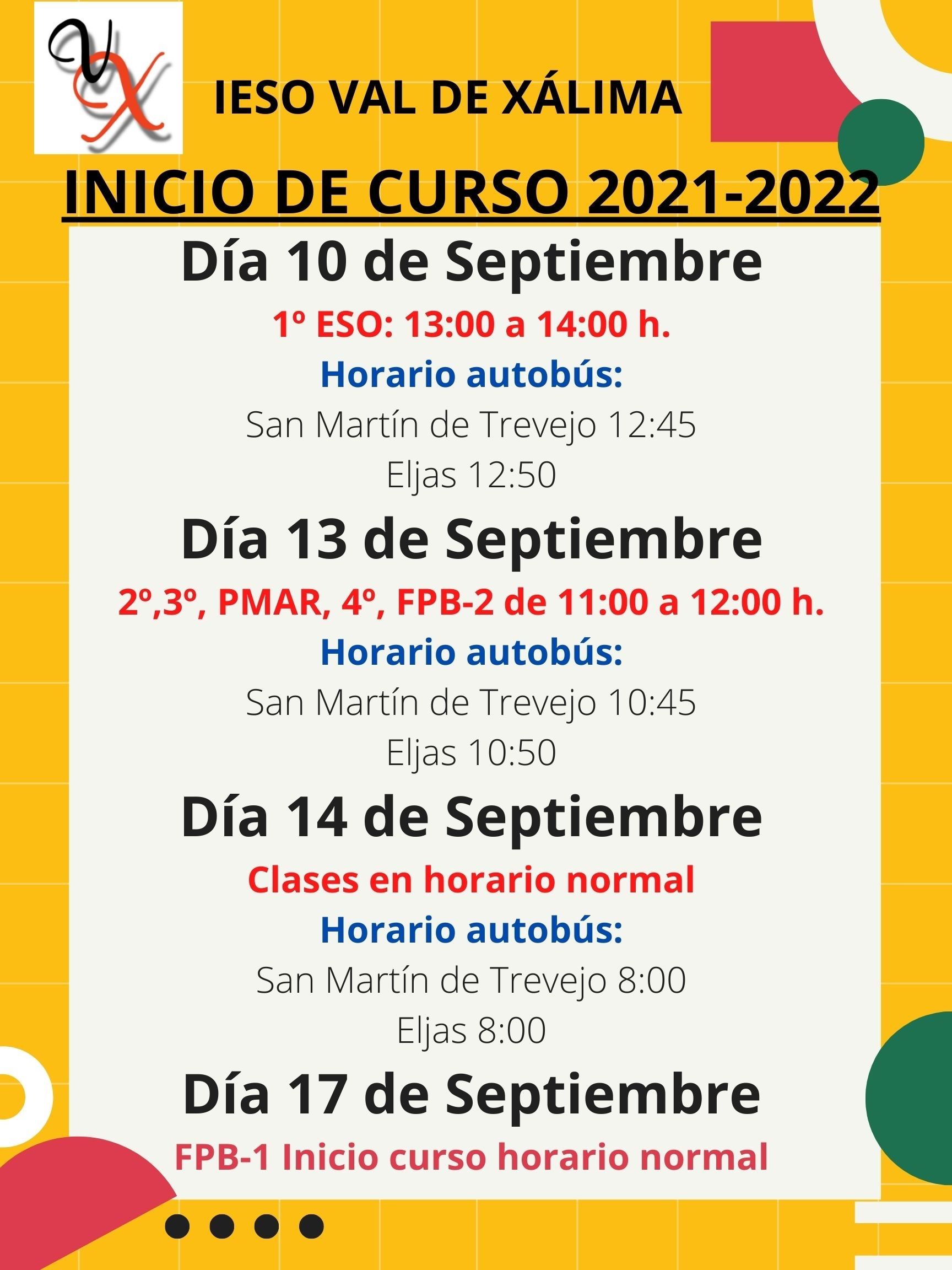 inicio curso